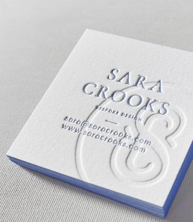 embossed card